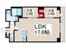アルファコート一之江 2LDKの間取り
