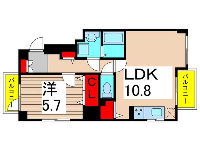 間取図 アヴニール北綾瀬