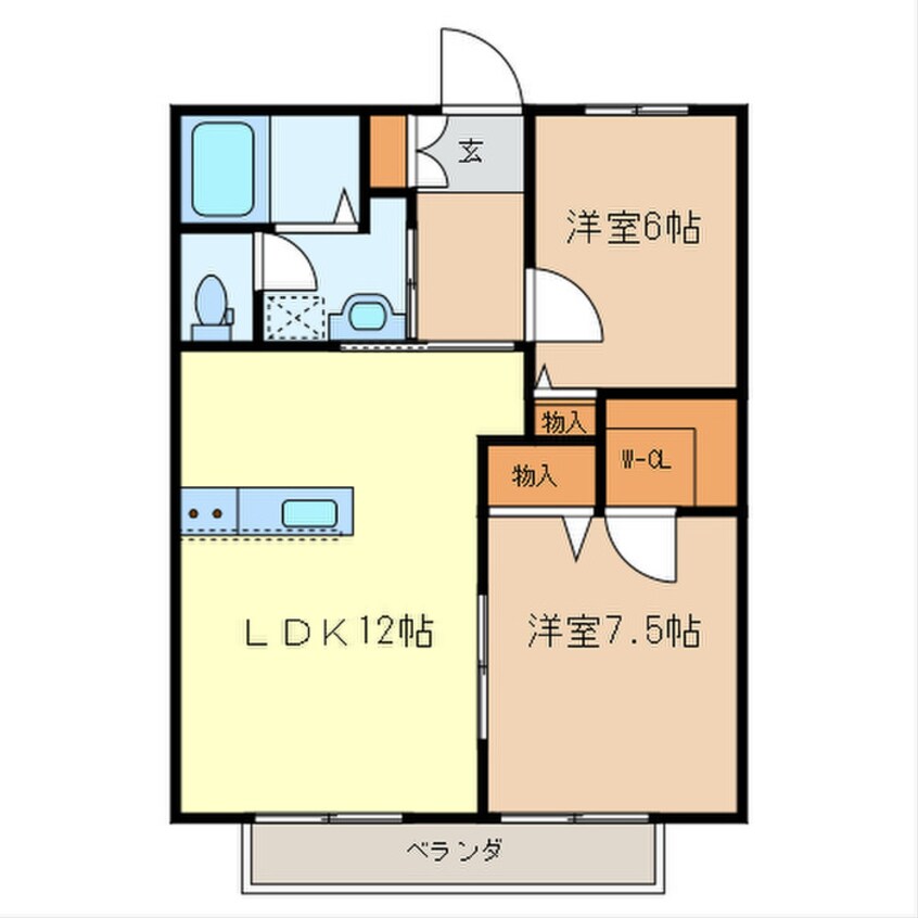 間取図 ｳｴｽﾄ／ｲｰｽﾄｸﾞﾘｰﾝﾋﾙｽﾞ