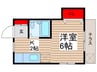 コークハイム 1Kの間取り