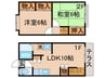 シンセリティナカエイ 2LDKの間取り