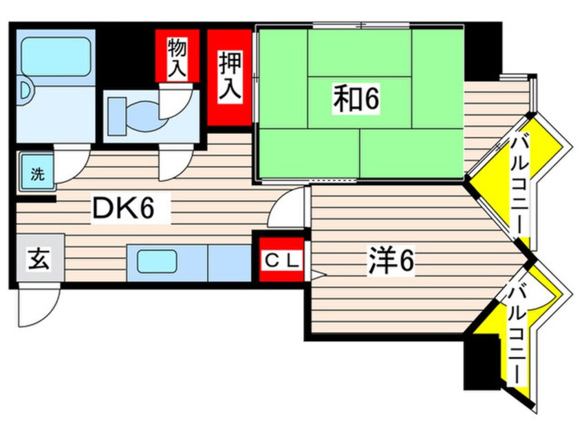 間取図 サン・ベルヴィ扇橋