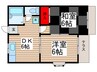 シーサイドメゾン谷津 2DKの間取り