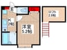クレオパトラ新所沢松葉町 1Kの間取り