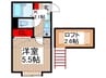クレオパトラ新所沢松葉町 1Kの間取り
