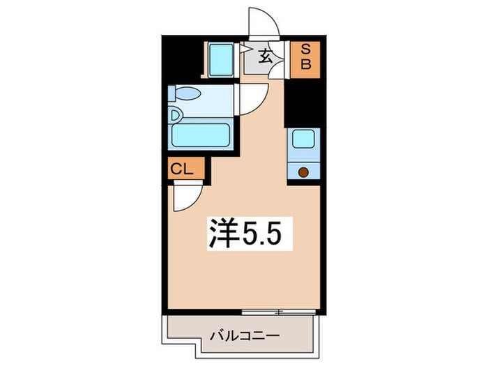 間取り図 ﾎｰﾕｳｺﾝﾌｫﾙﾄ白楽C棟（２０８）