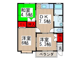 間取図 ヨコタハイツ熊野