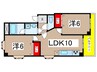アリビラ１ 2LDKの間取り