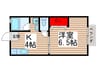 サンガ－デン 1Kの間取り