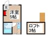 アリス鶴ケ島第一 1Rの間取り