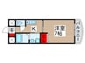 宇田川柏ビル 1Kの間取り