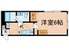 ルノン武蔵新城 1Kの間取り