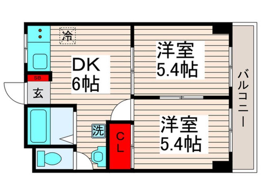 間取図 レジデンス宝田Ⅰ