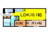 ラヴィエール清澄ガーデンテラス 1LDK+Sの間取り