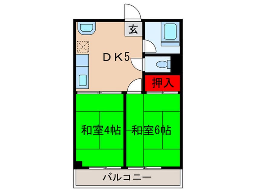 間取図 坂下グリ－ンハイツ