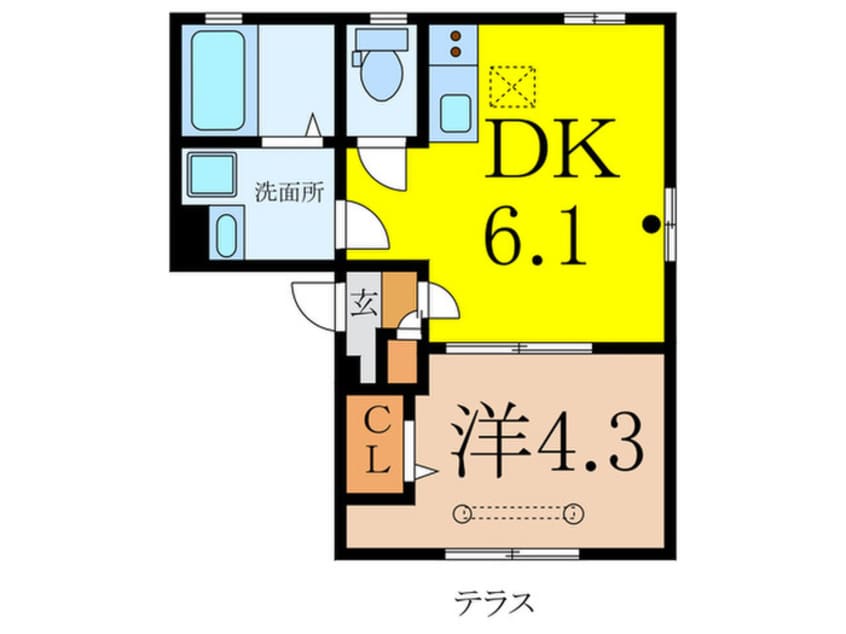 間取図 Ｒａｉｎｂｏｗ　Ｈｉｌｌｓ