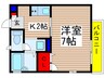 パル横戸 1Kの間取り