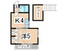 ＢＥＬＬＡ　ＶＩＳＴＡ三春 1Kの間取り