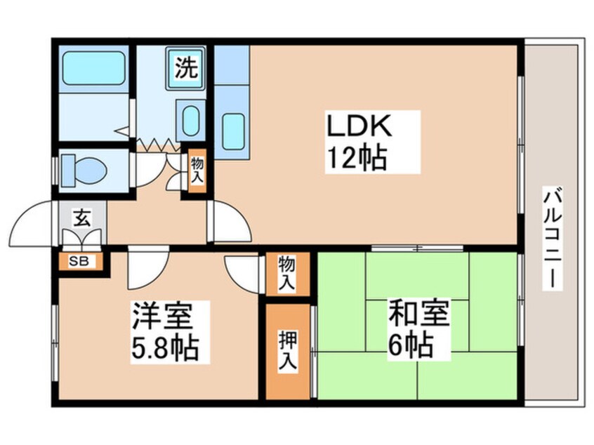 間取図 リベルテ・ジュアン