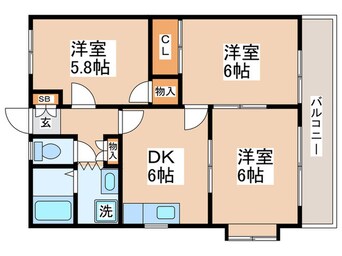 間取図 リベルテ・ジュアン