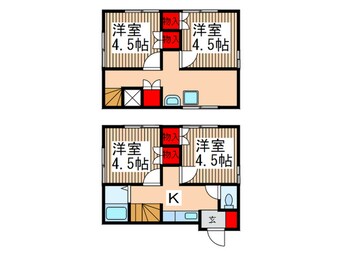 間取図 キャピタル越谷C