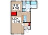 リーブルファイン両新田西町 1LDKの間取り