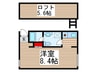 エヌパティオ 1Rの間取り