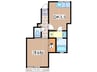 湘南Flats 1DKの間取り