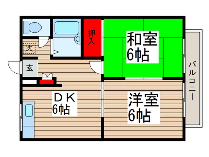 間取図 エステートピアオリエント３