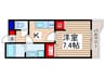 オ－シャンふじみ野 1Kの間取り