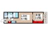 AJ北松戸００３ 1LDKの間取り
