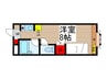 サテライト藤 1Rの間取り