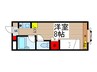 サテライト藤 1Rの間取り