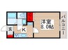 ポモドーロ壱番館 1Kの間取り