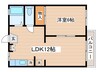 サンコ－ト　Ａ 1LDKの間取り