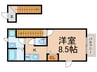 ミロワール中板橋（209） 1Kの間取り
