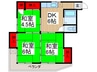 山口コーポ 3DKの間取り