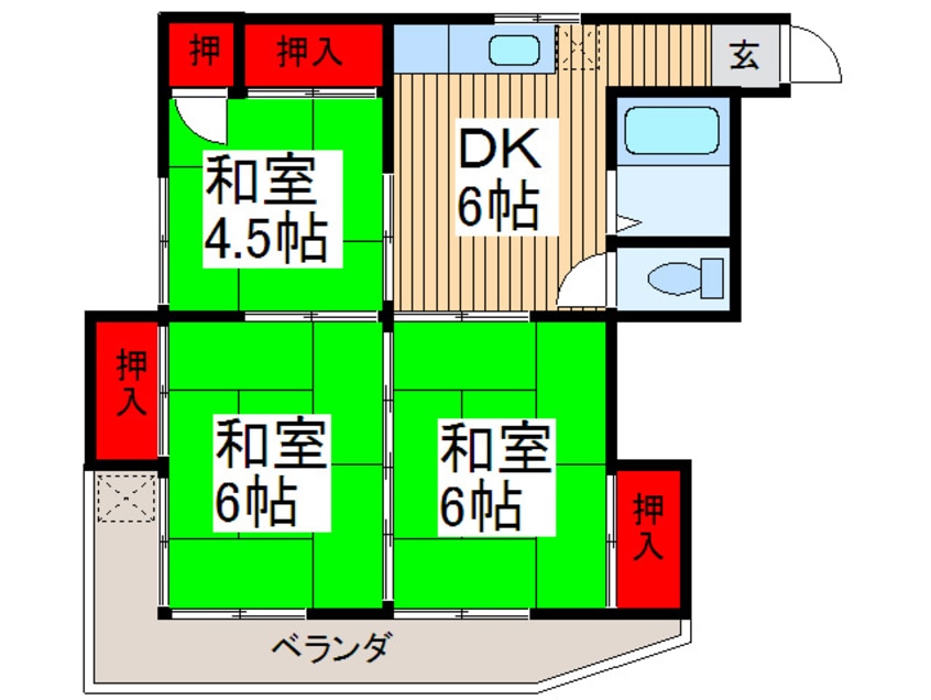 間取図 山口コーポ