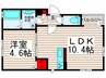 ミレーネ西新井 1LDKの間取り