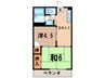 シルクハイム 2DKの間取り