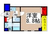 シンシア壱番館 1Kの間取り