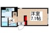 レピュア北千住レジデンス 1Kの間取り