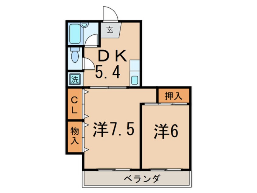 間取図 サンハニー駒沢