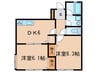 スプーキーパレス 2DKの間取り