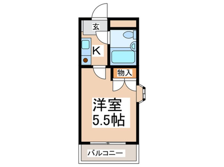 間取図 ﾗ･ﾚｼﾞﾀﾞﾝｽ･ﾄﾞ･ﾊﾟﾝﾃﾞｭｰﾙ（203）