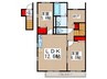 Amour　SⅢ 2LDKの間取り