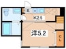 ALFA鶴間 1Kの間取り