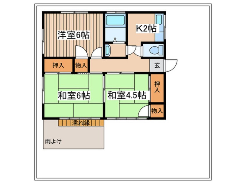 間取図 新戸貸家１