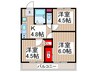 ルシエ－ナ立川 3Kの間取り