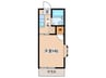 ファミーユ中丸 1Kの間取り